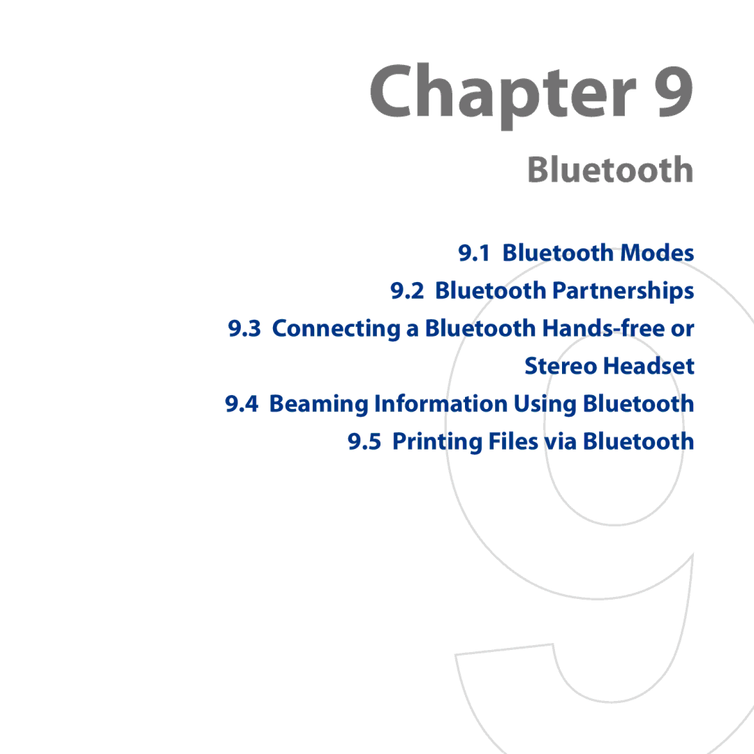 HTC HD user manual Bluetooth Modes Bluetooth Partnerships 