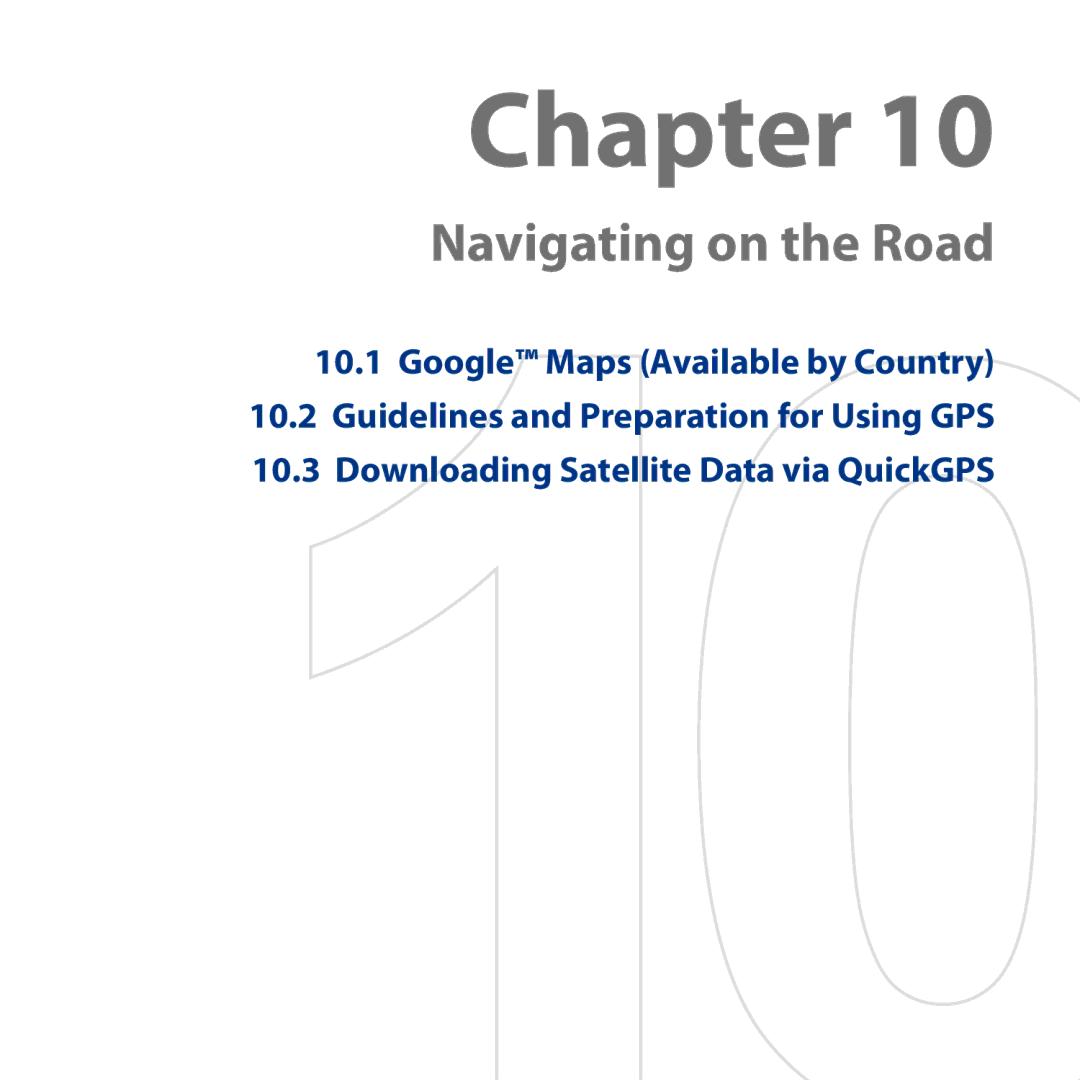 HTC HD user manual Navigating on the Road 