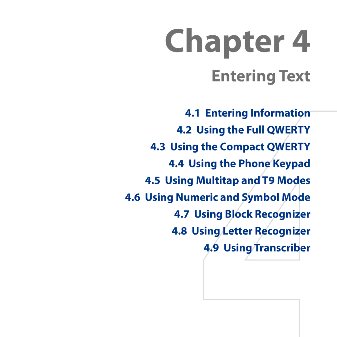 HTC HD user manual Entering Text 