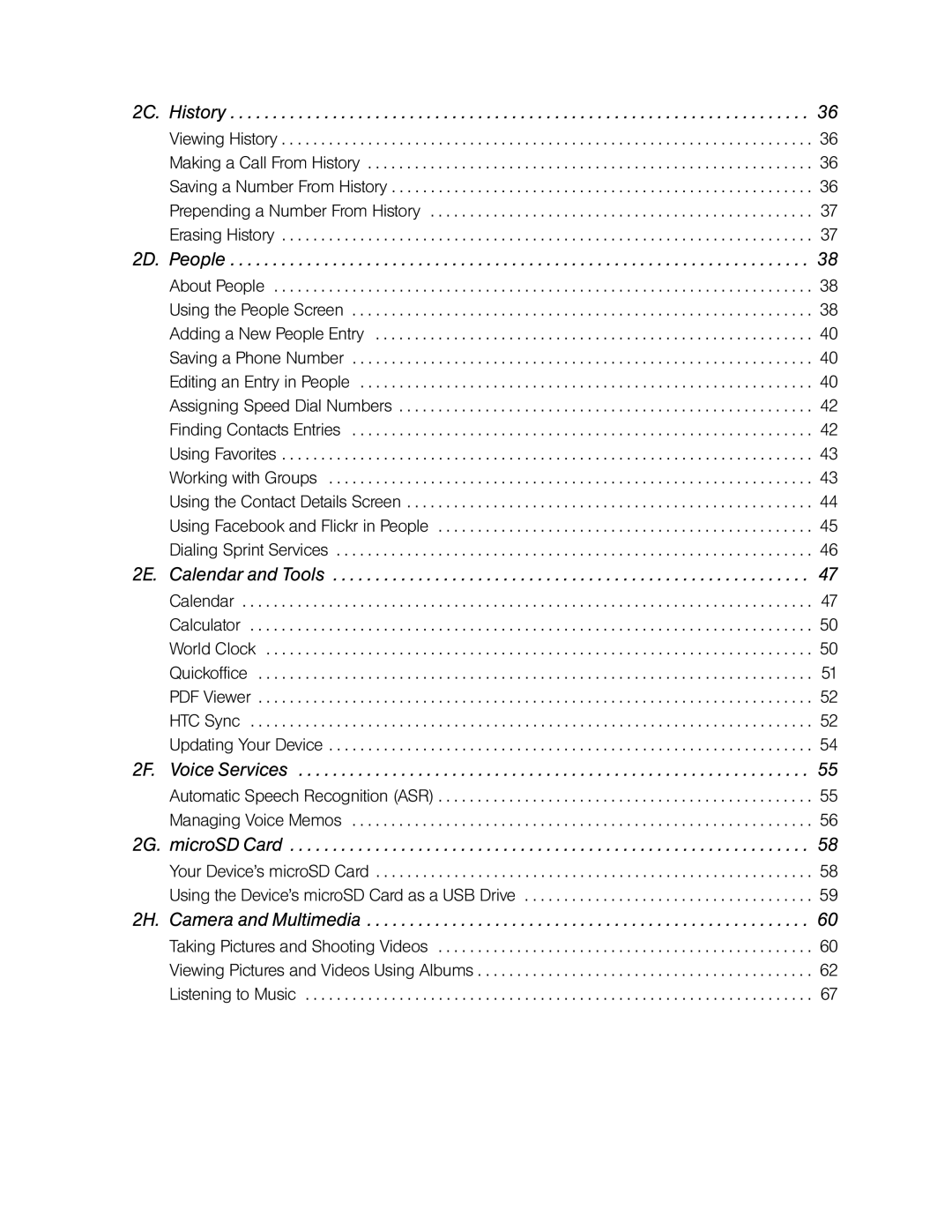 HTC Hero manual 2E. Calendar and Tools 