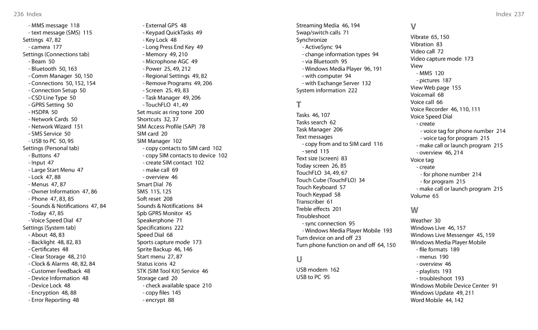 HTC HS S00 user manual Buttons 