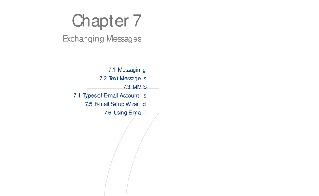 HTC HS S00 user manual Exchanging Messages 