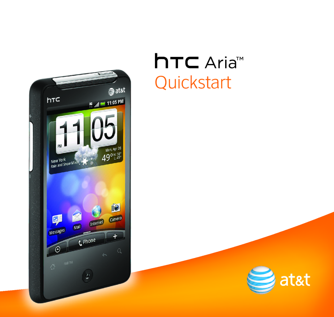 HTC HTC Aria quick start Quickstart 