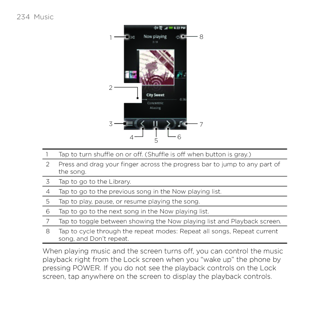 HTC HTC Desire manual Music 