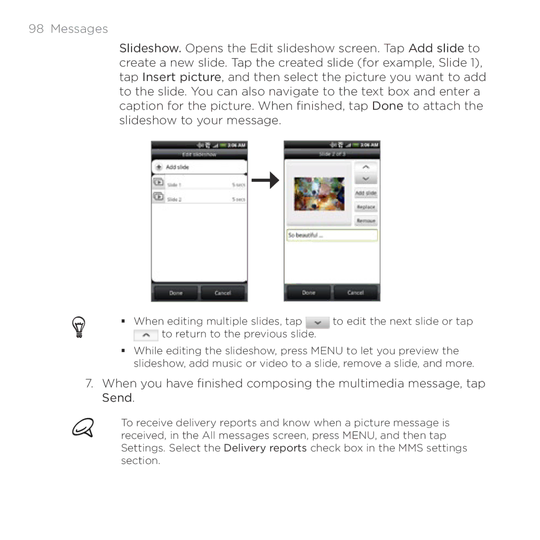 HTC HTC Desire manual Messages 