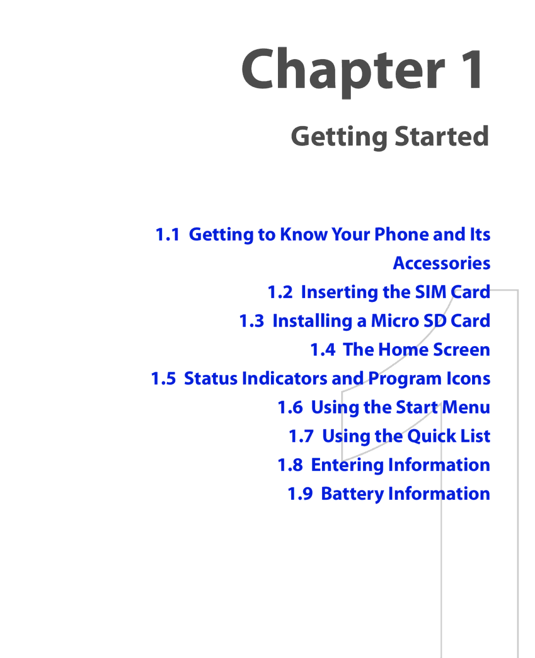 HTC HTC S621 user manual Chapter 