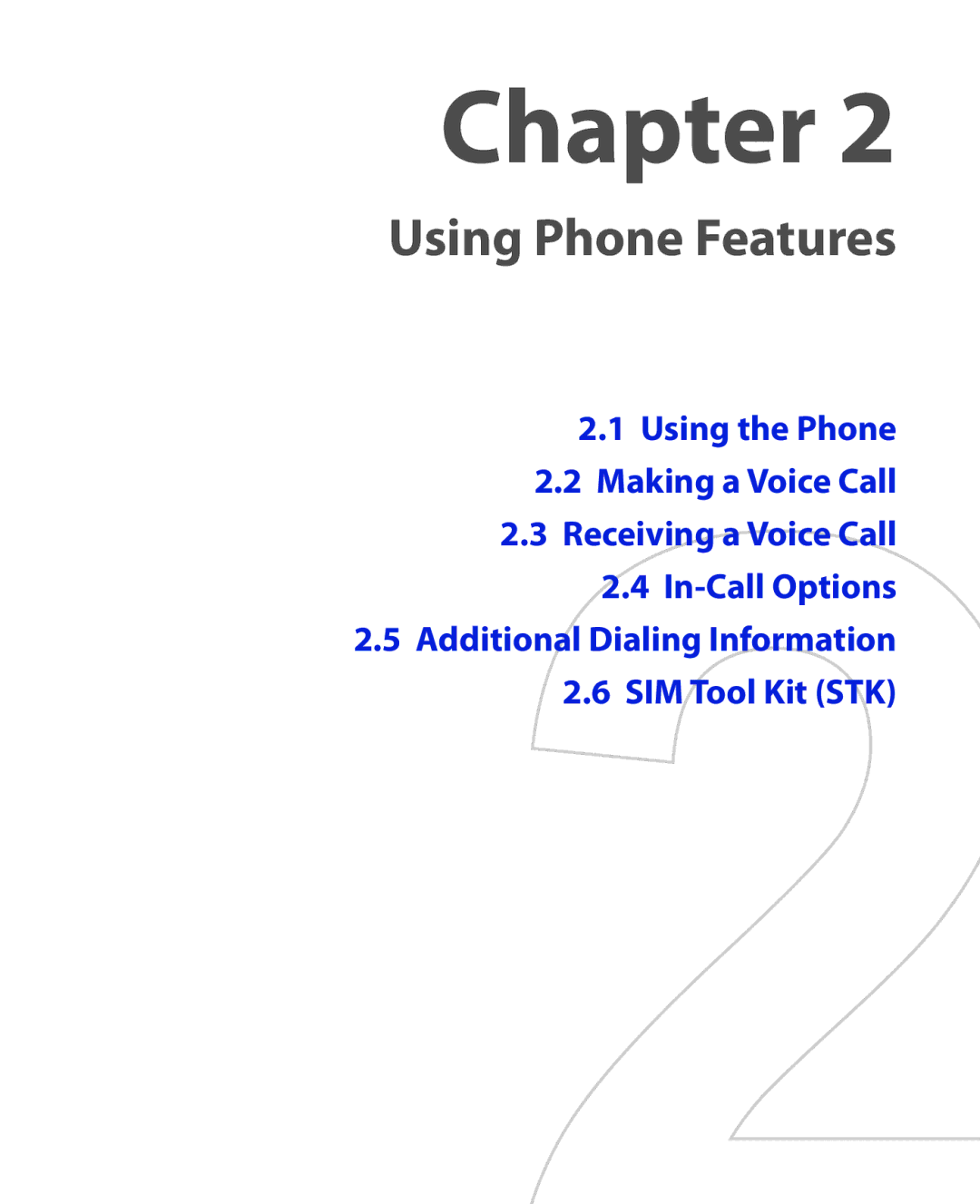 HTC HTC S621 user manual Using Phone Features 