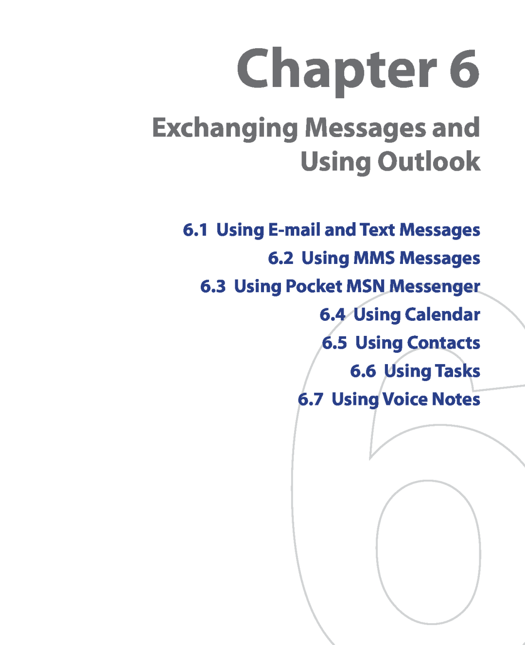 HTC HTC S621 Exchanging Messages and Using Outlook, Using E-mail and Text Messages 6.2 Using MMS Messages, Chapter 
