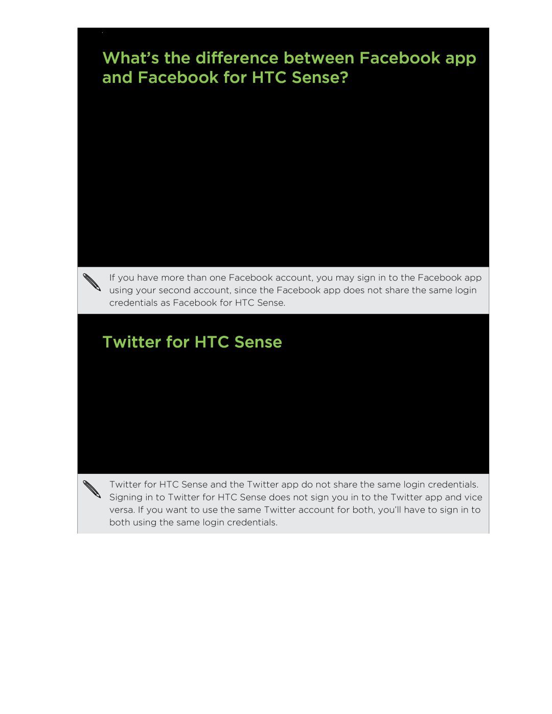 HTC HTCFlyerP512 manual Twitter for HTC Sense 