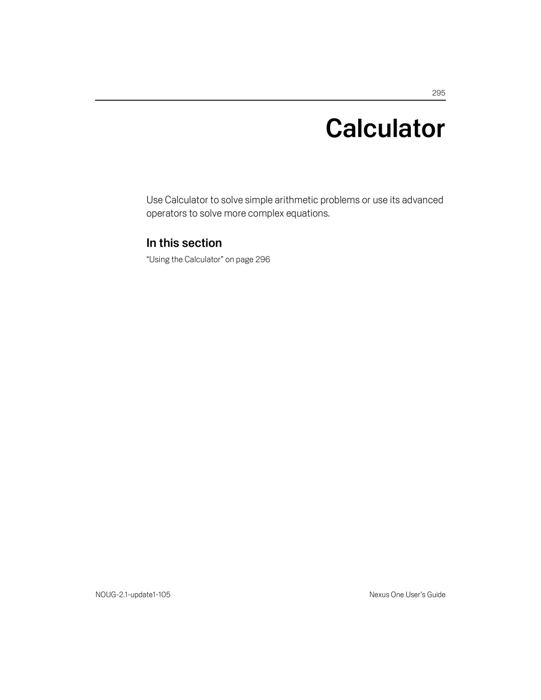 HTC HTCONEUNLOCKEDBLACK manual Using the Calculator on 