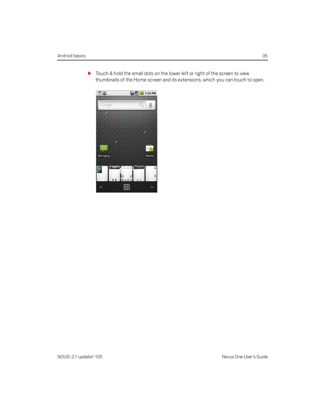 HTC HTCONEUNLOCKEDBLACK manual Android basics 