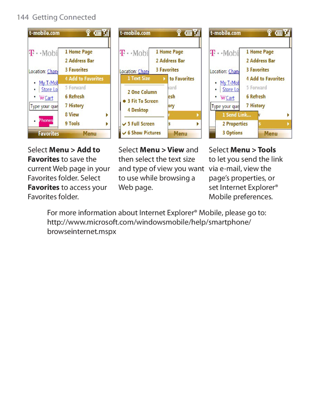 HTC KII0160 user manual Select Menu Add to 