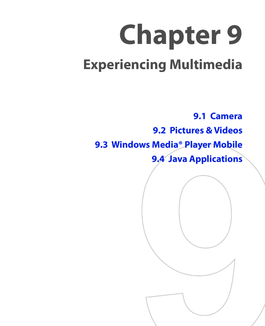 HTC KII0160 user manual Experiencing Multimedia 