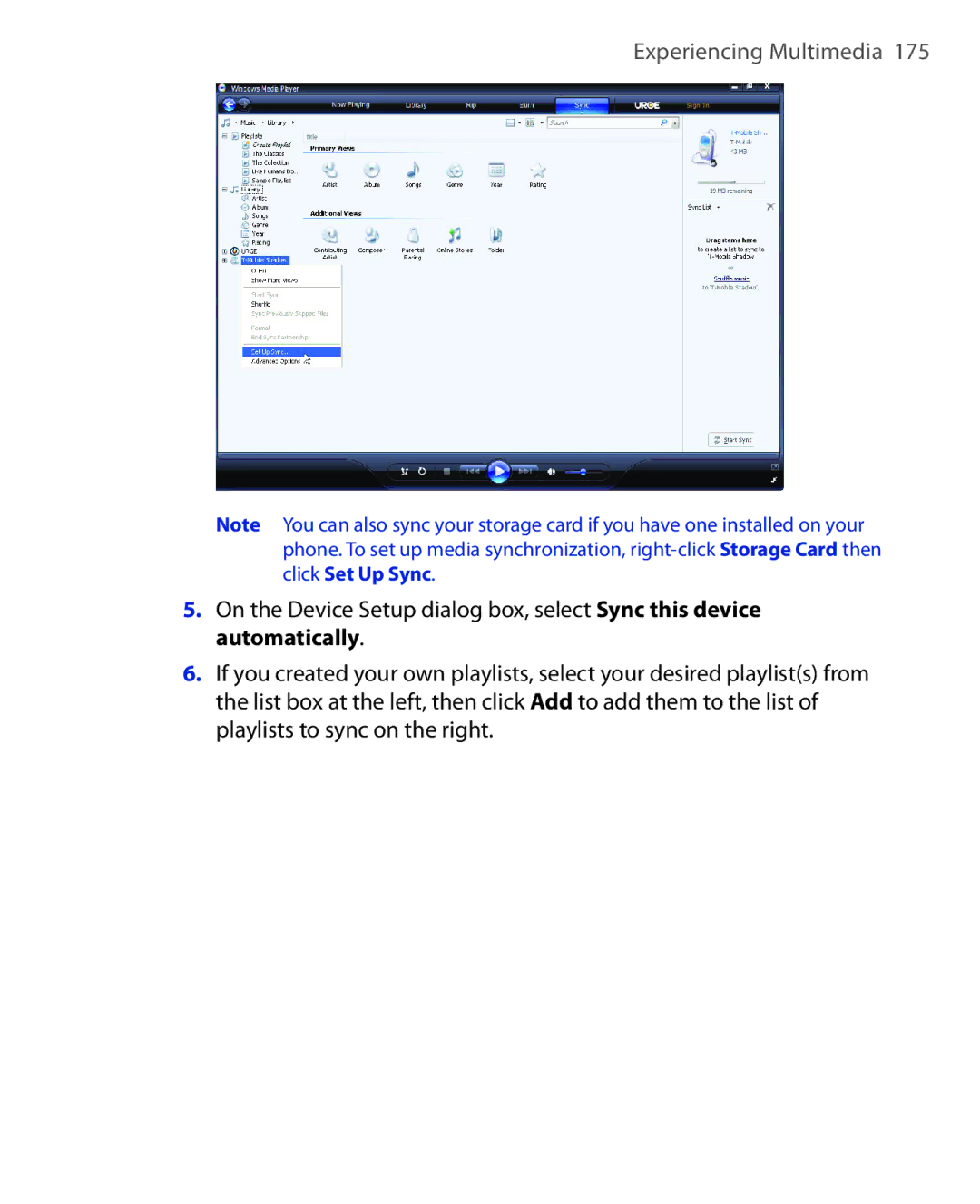 HTC KII0160 user manual Experiencing Multimedia 