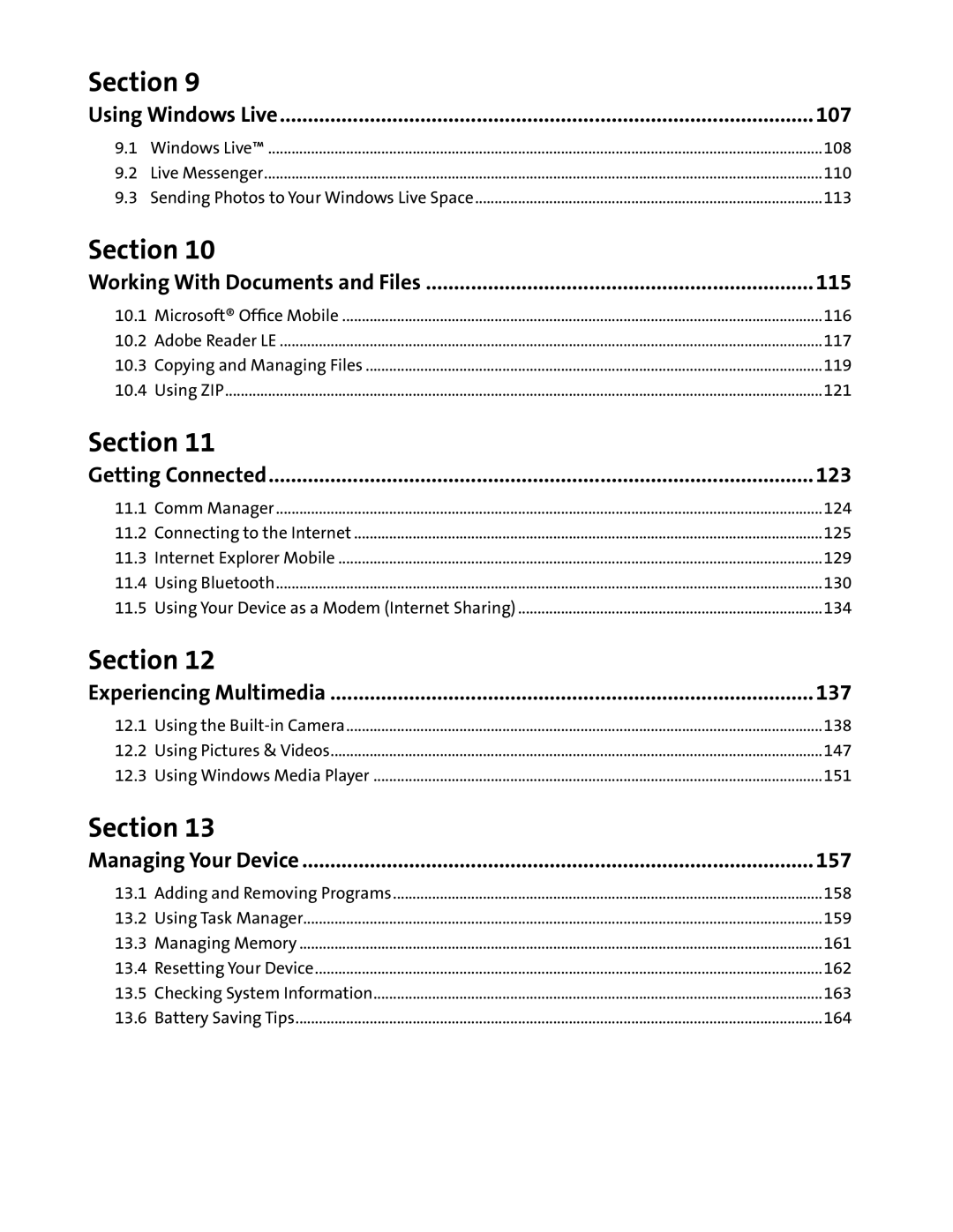 HTC Mogul manual 107 