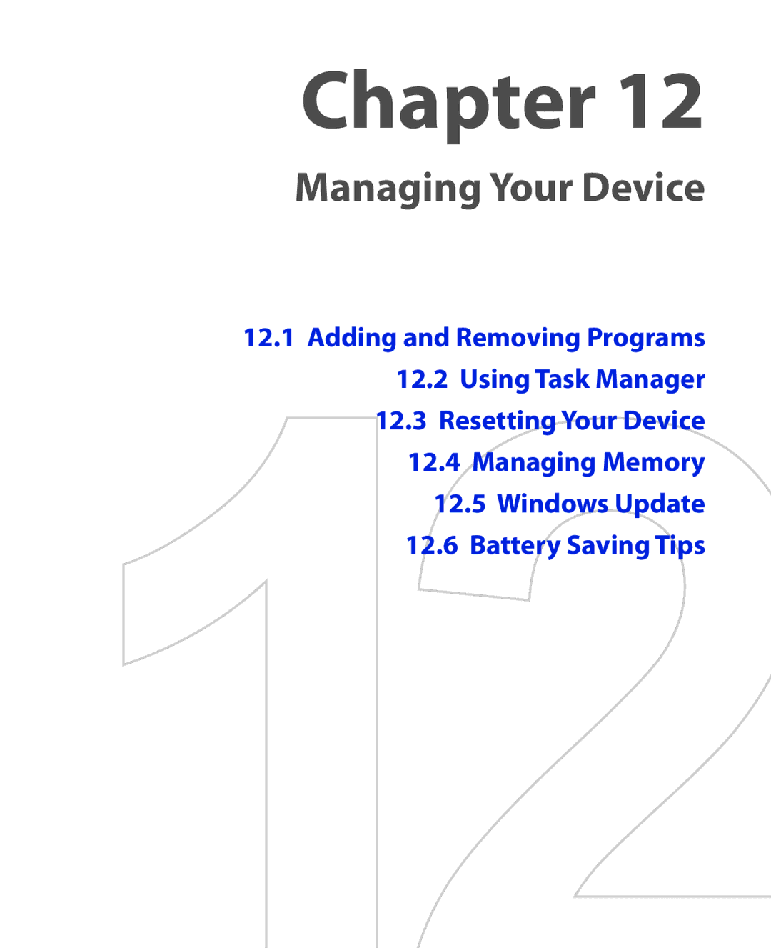 HTC NIKI100 user manual Managing Your Device 