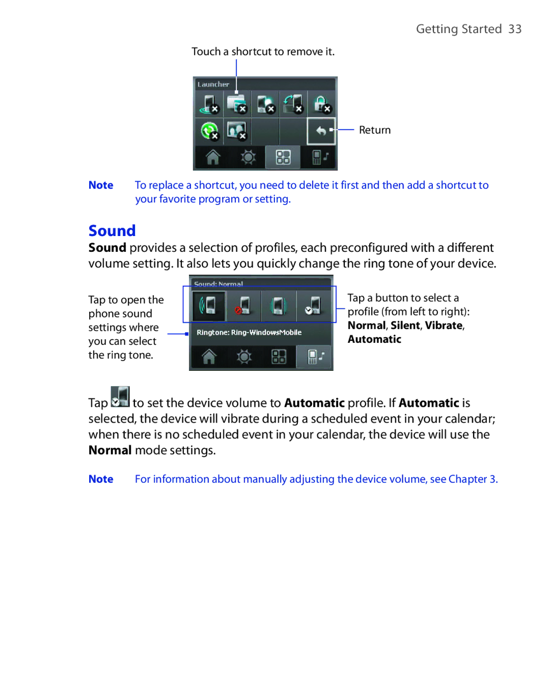 HTC NIKI100 user manual Sound 