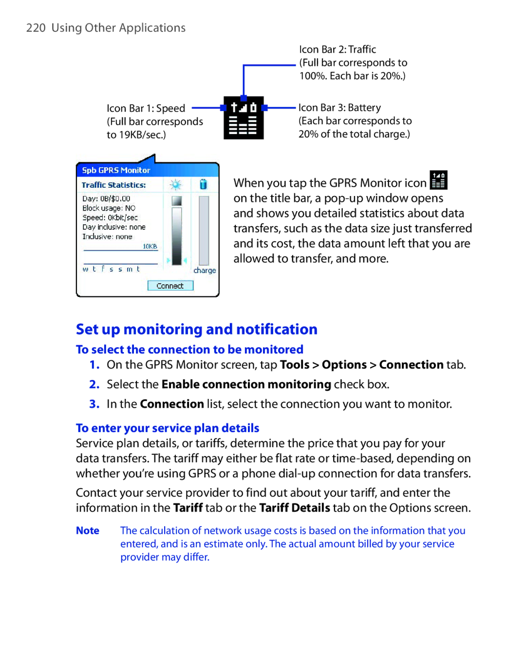 HTC NIKI160 user manual Set up monitoring and notification, To select the connection to be monitored 