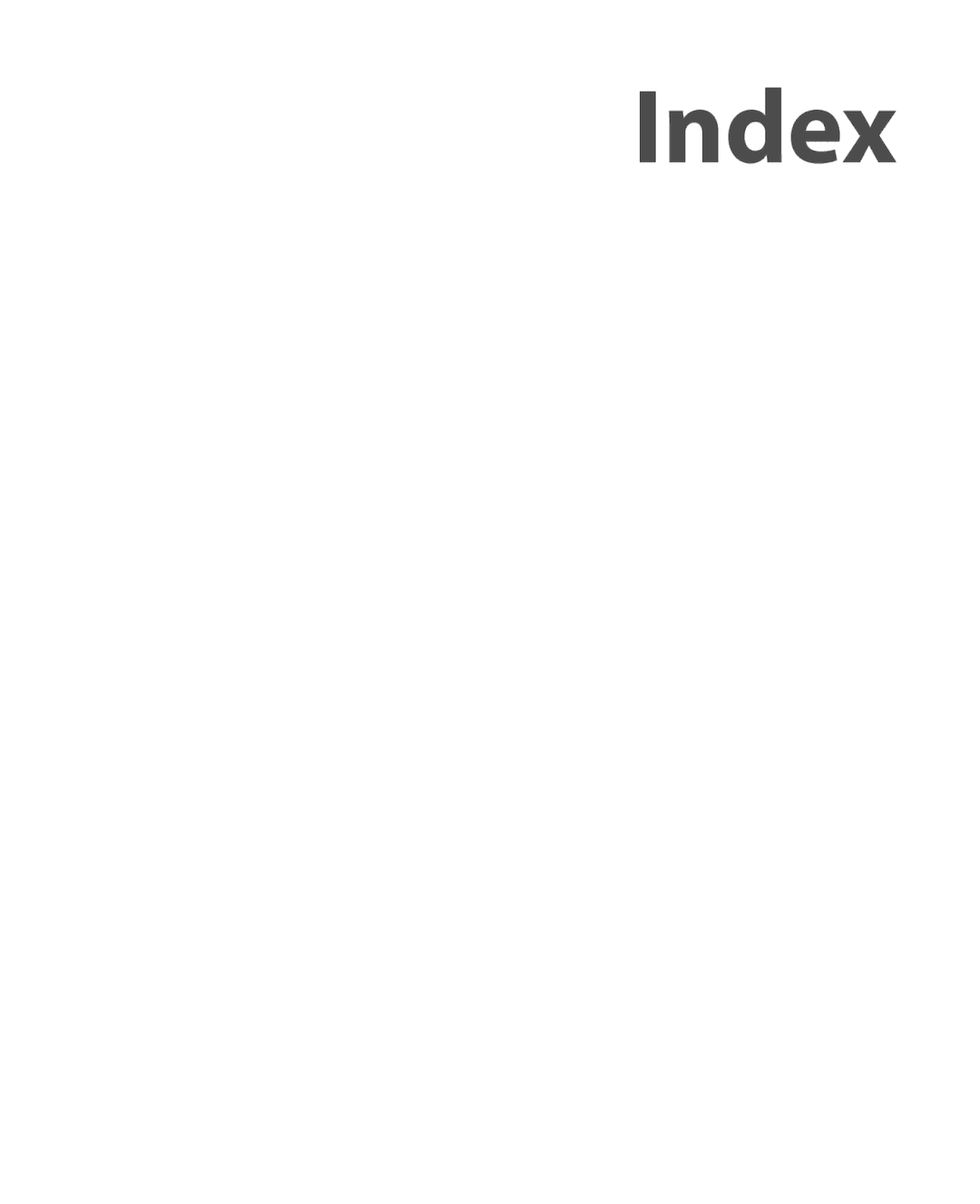 HTC NIKI160 user manual Index 