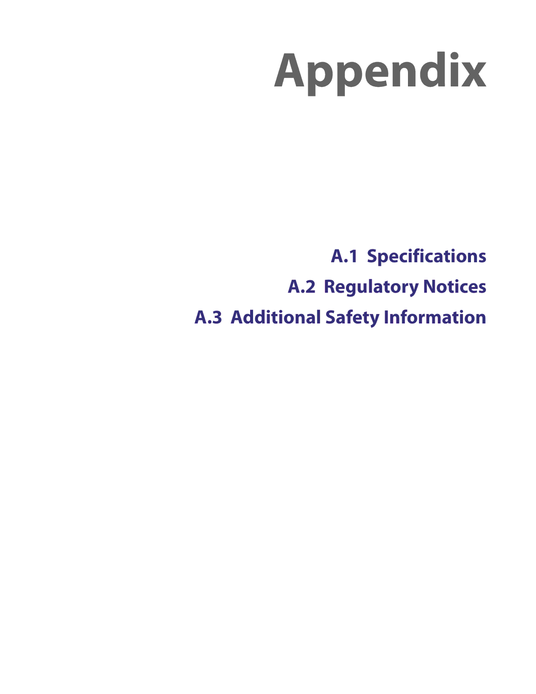 HTC NM8LIBR100 user manual Appendix 