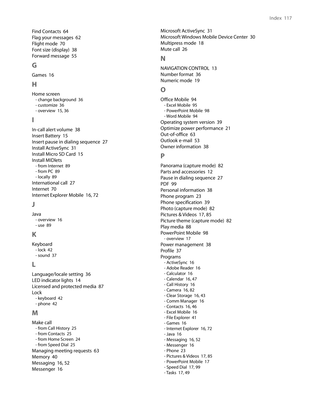 HTC NM8LIBR100 user manual Keyboard 