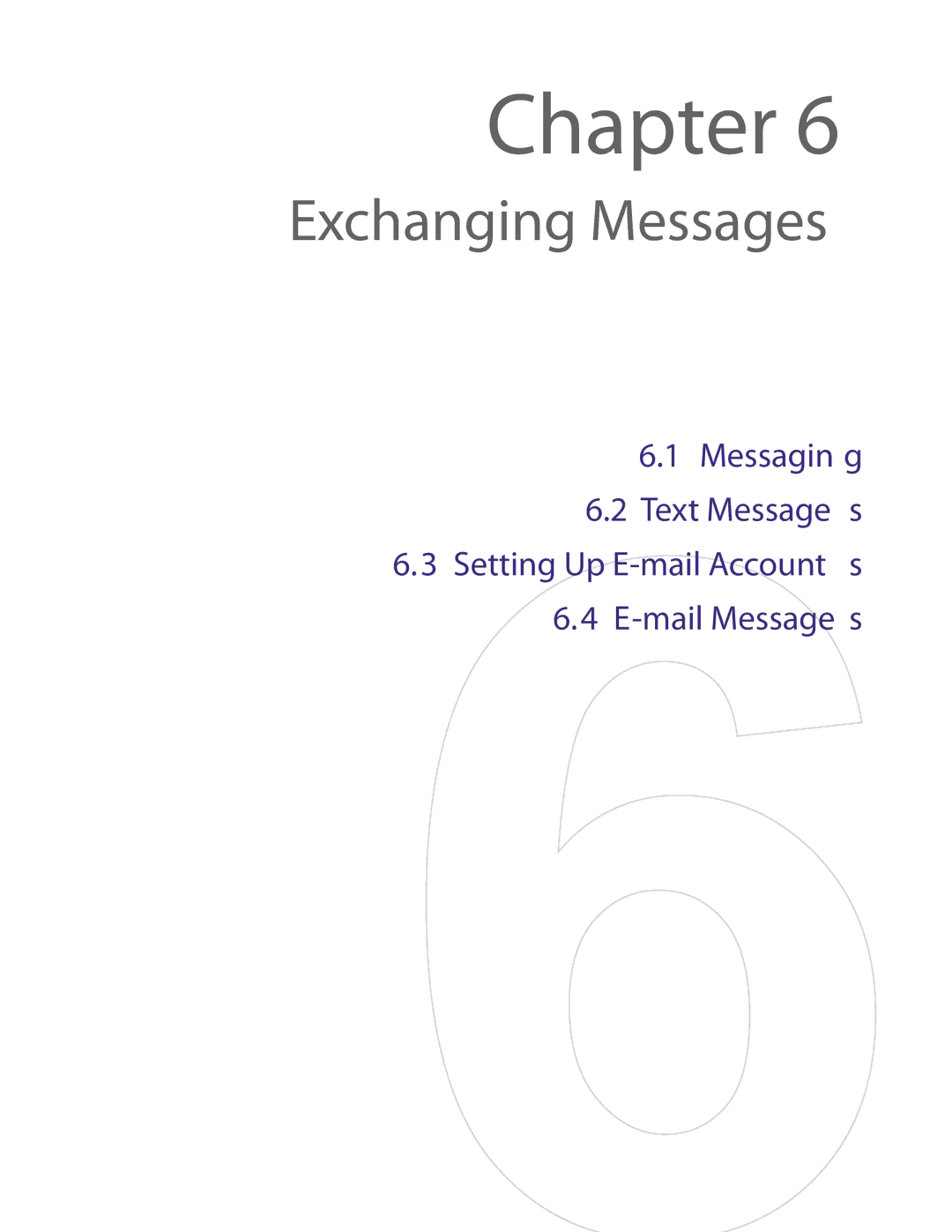 HTC NM8LIBR100 user manual Exchanging Messages 