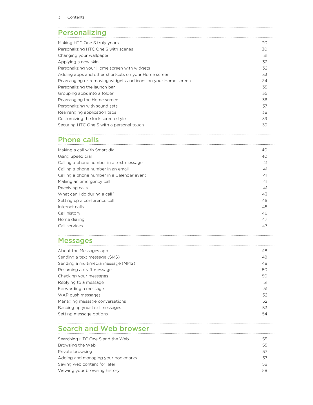 HTC ONESTMB manual Personalizing 