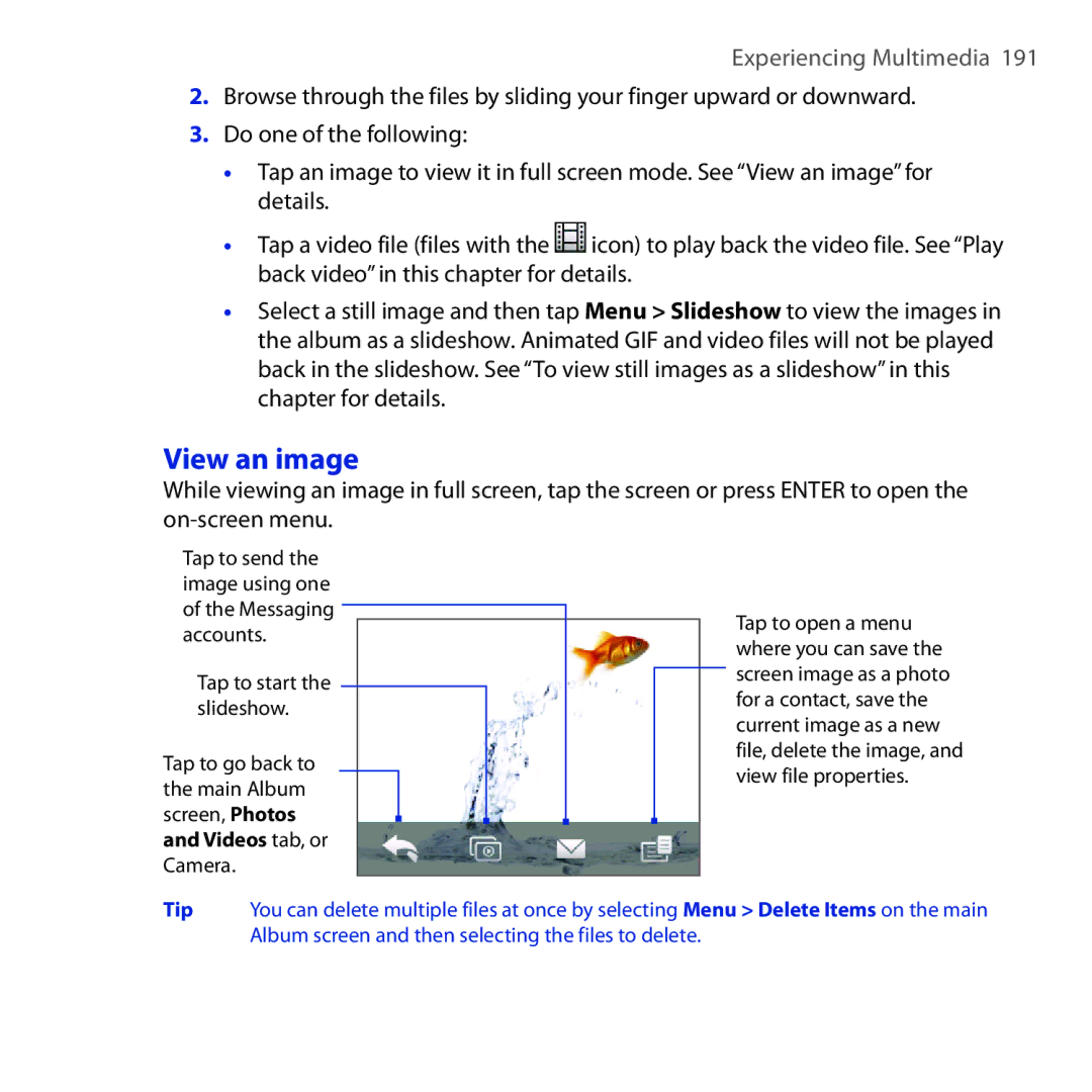 HTC OPAL100 user manual View an image 