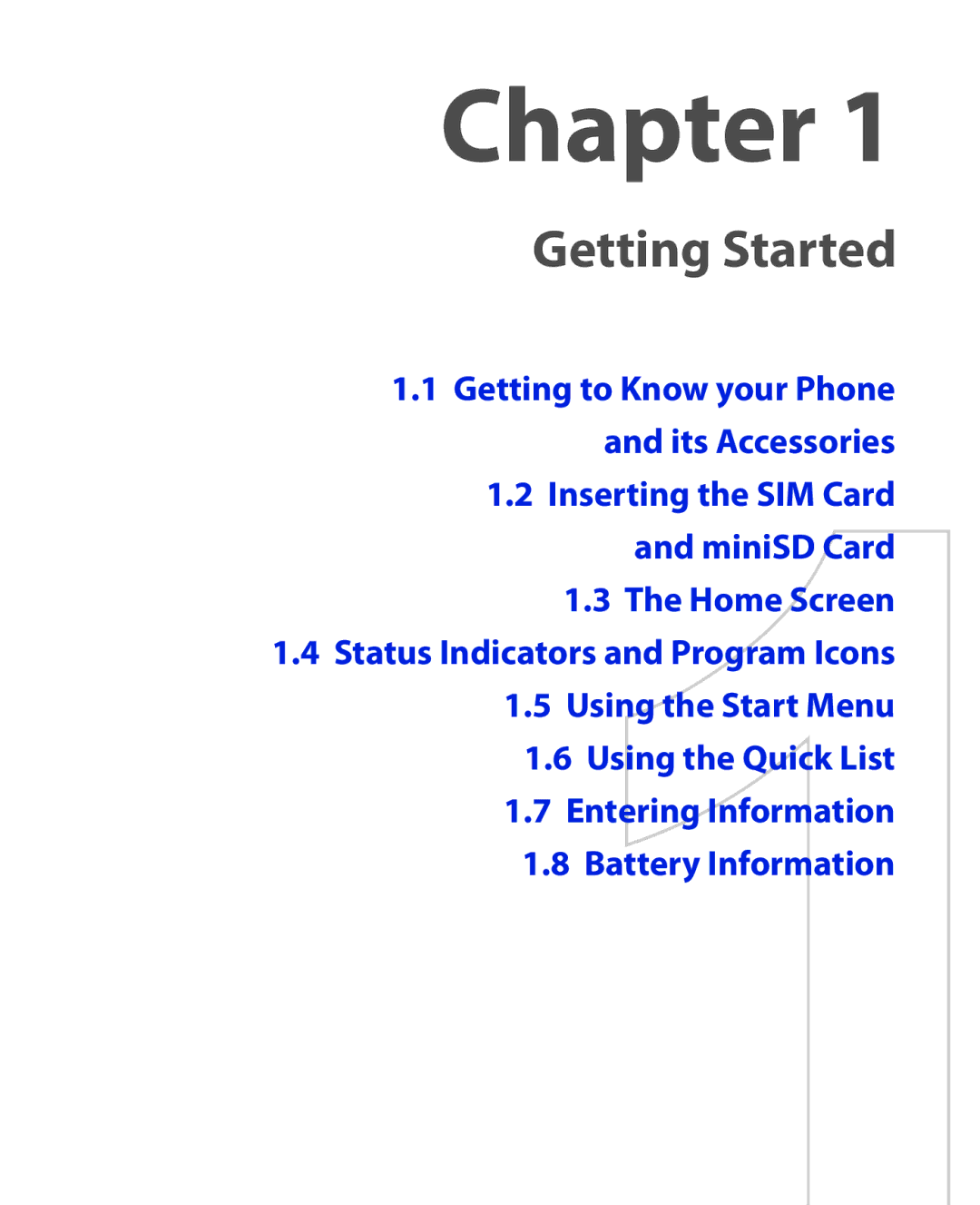 HTC OXYG100 user manual Chapter 