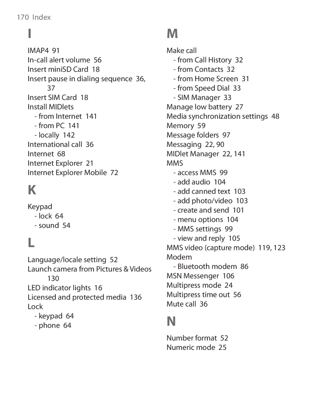 HTC OXYG100 user manual Mms 