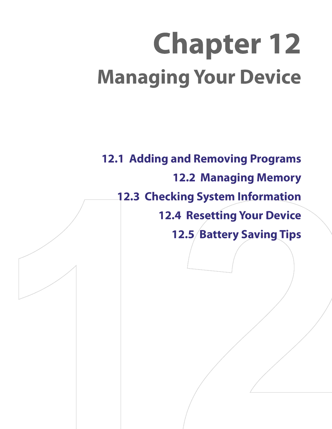 HTC PDA Phone user manual Managing Your Device 