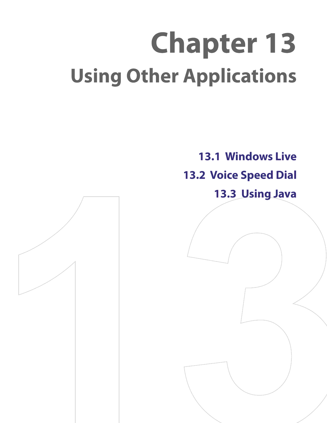 HTC PDA Phone user manual Using Other Applications 