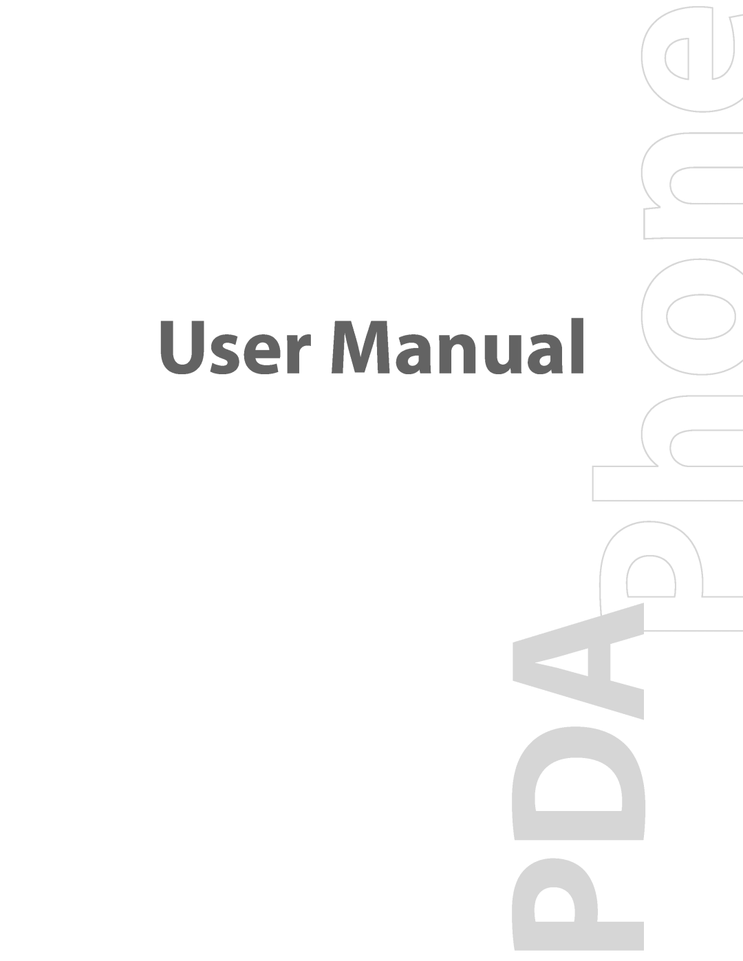 HTC PDA Phone user manual User Manual 