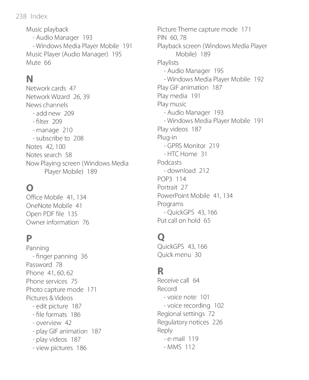 HTC PHAR100 user manual Mail MMS 