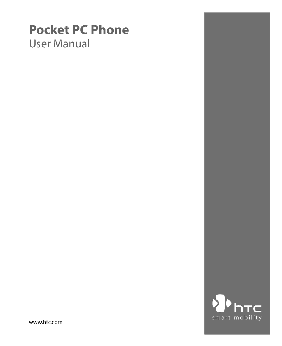 HTC Pocket PC Phone user manual 