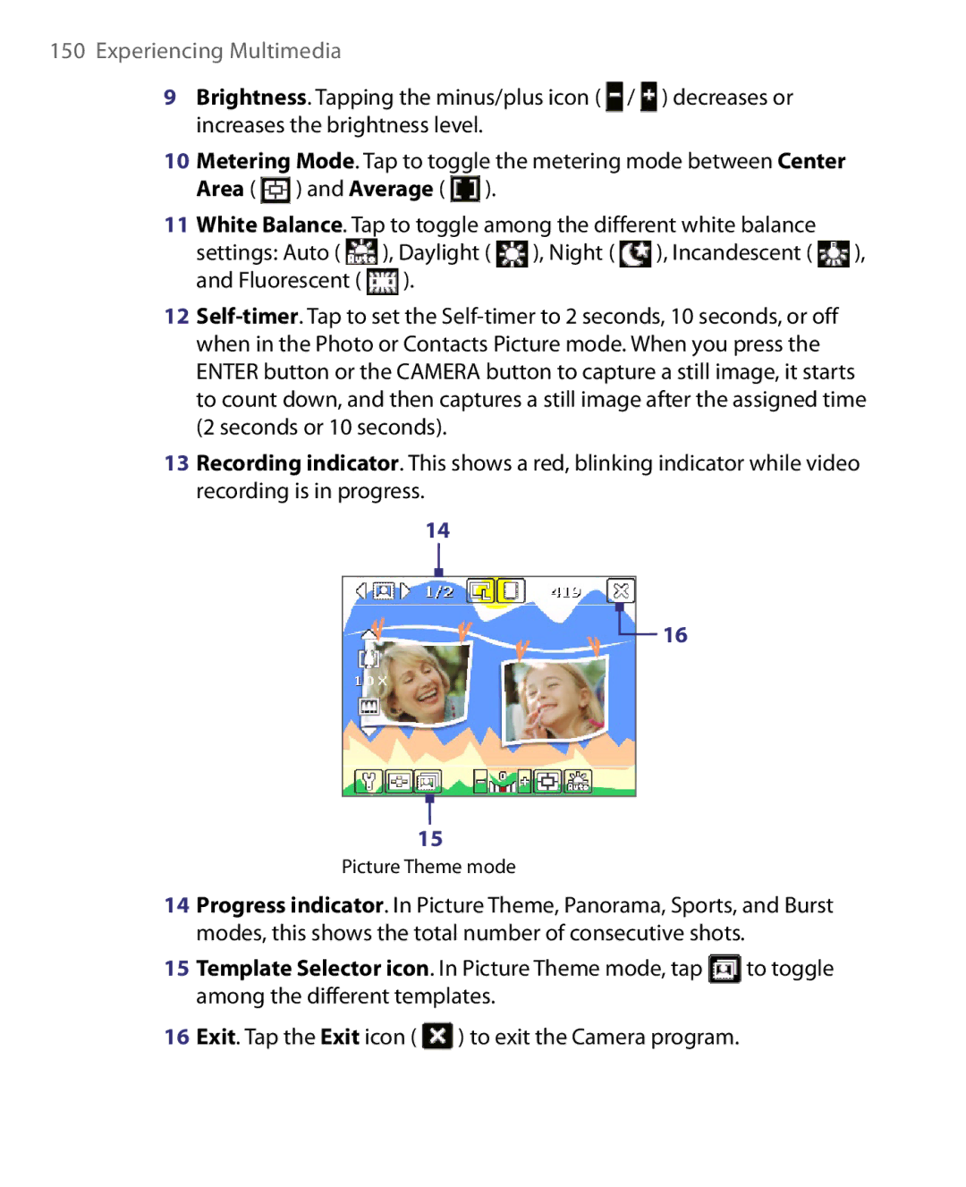 HTC Pocket PC Phone user manual Picture Theme mode 