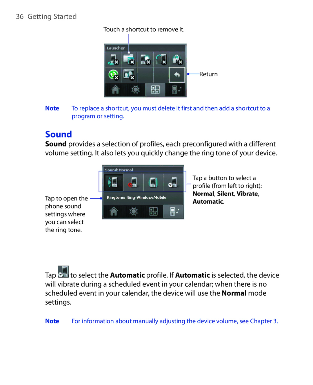 HTC POLA100 user manual Sound 