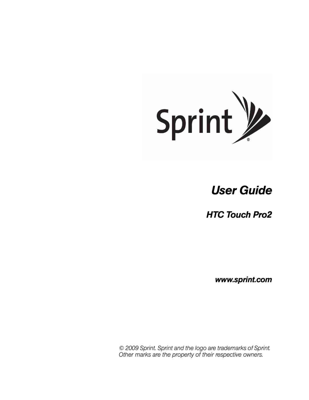 HTC manual User Guide, HTC Touch Pro2 