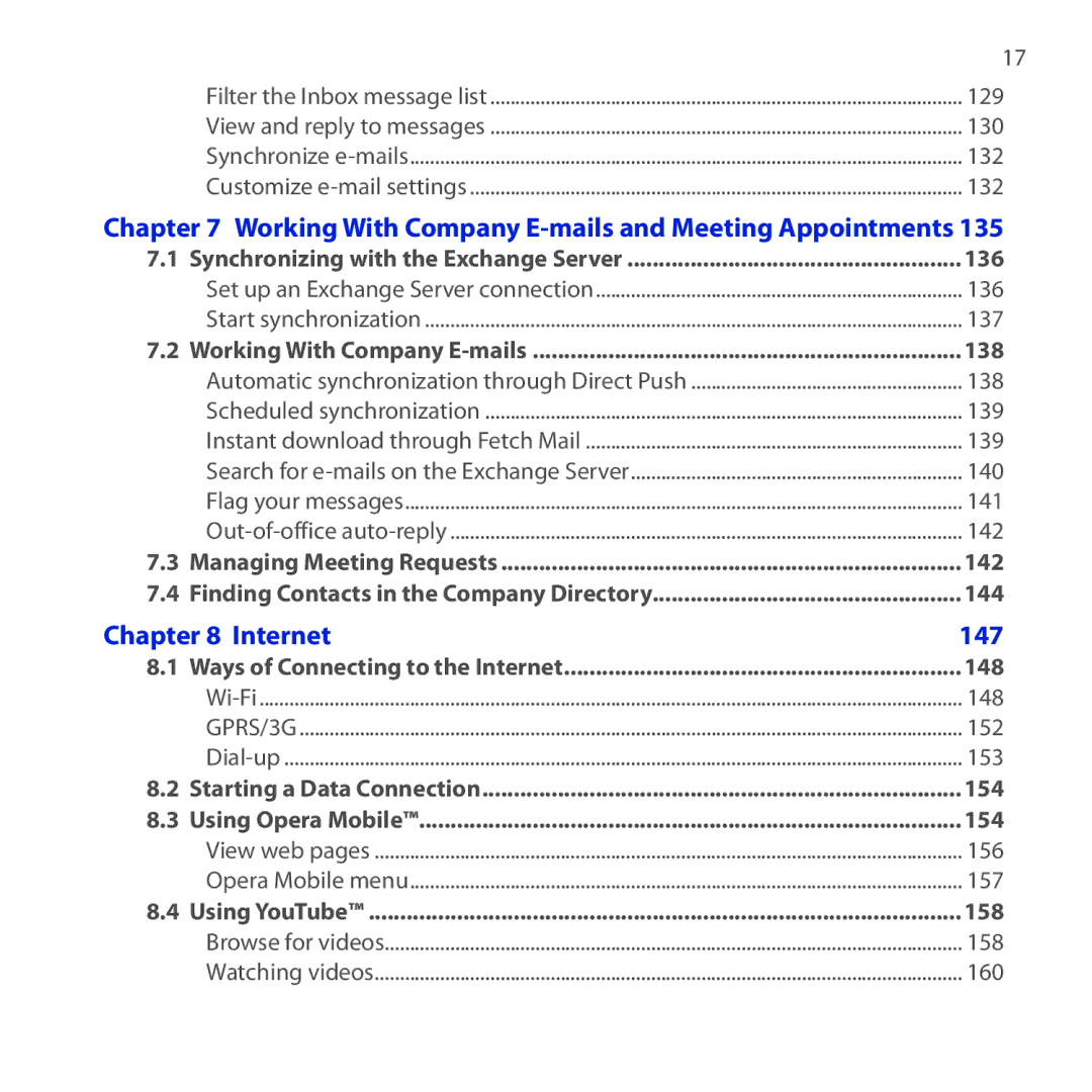 HTC RAPH100 user manual 136, 147 