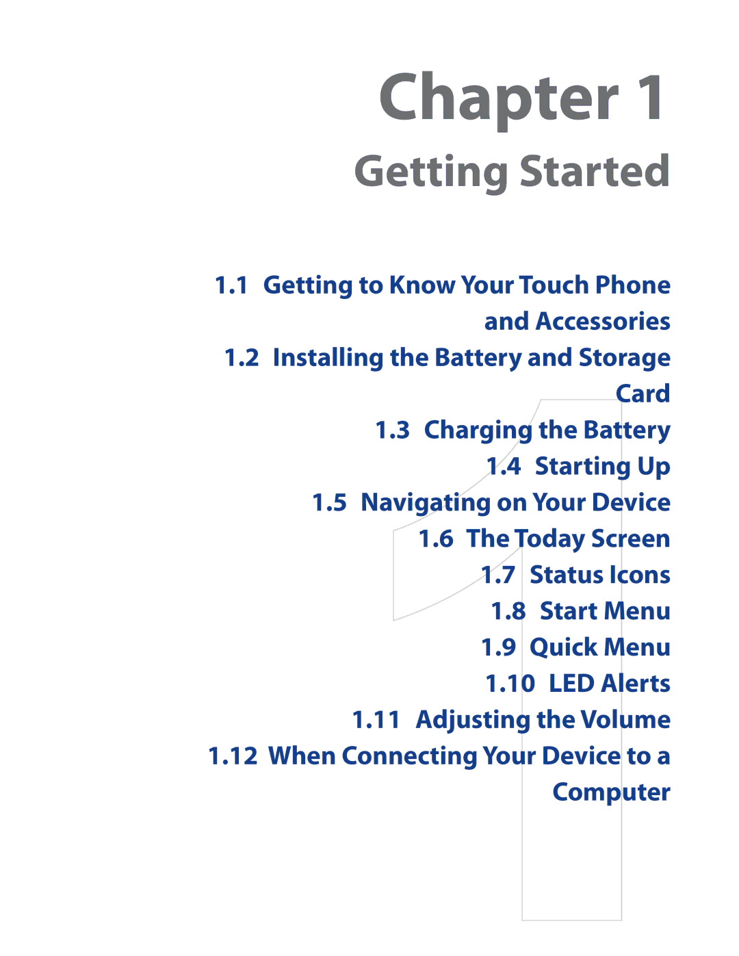 HTC RAPH500 user manual Getting Started 