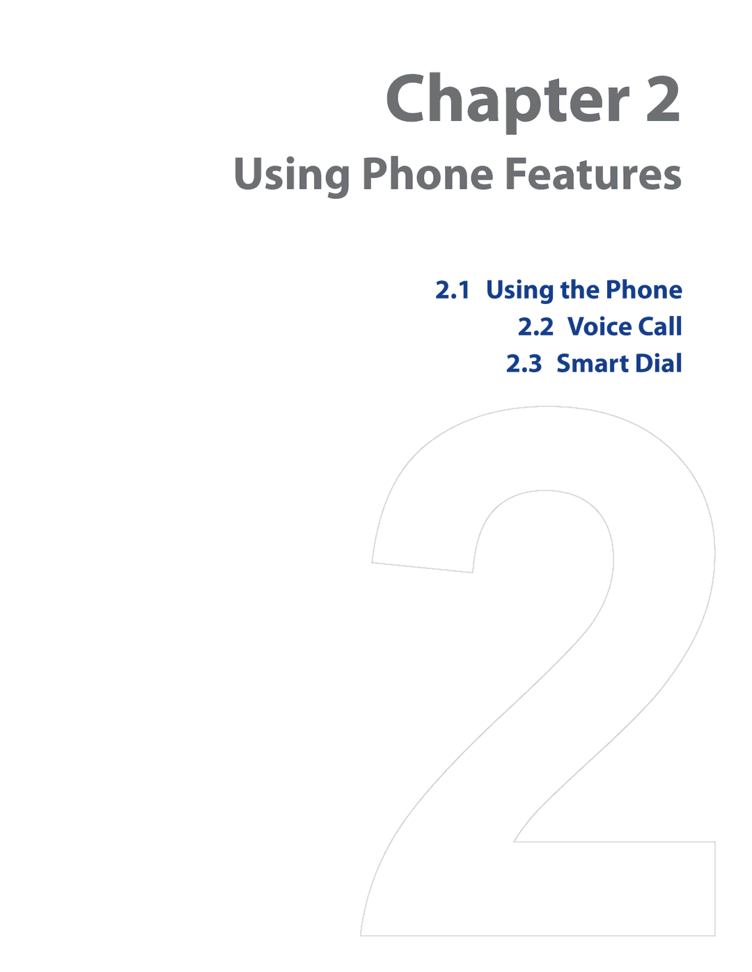 HTC RAPH500 user manual Using Phone Features 