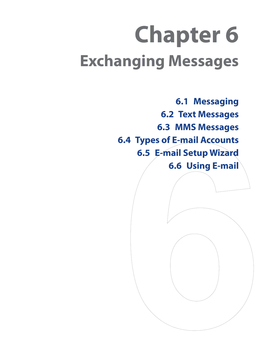 HTC RAPH500 user manual Exchanging Messages 