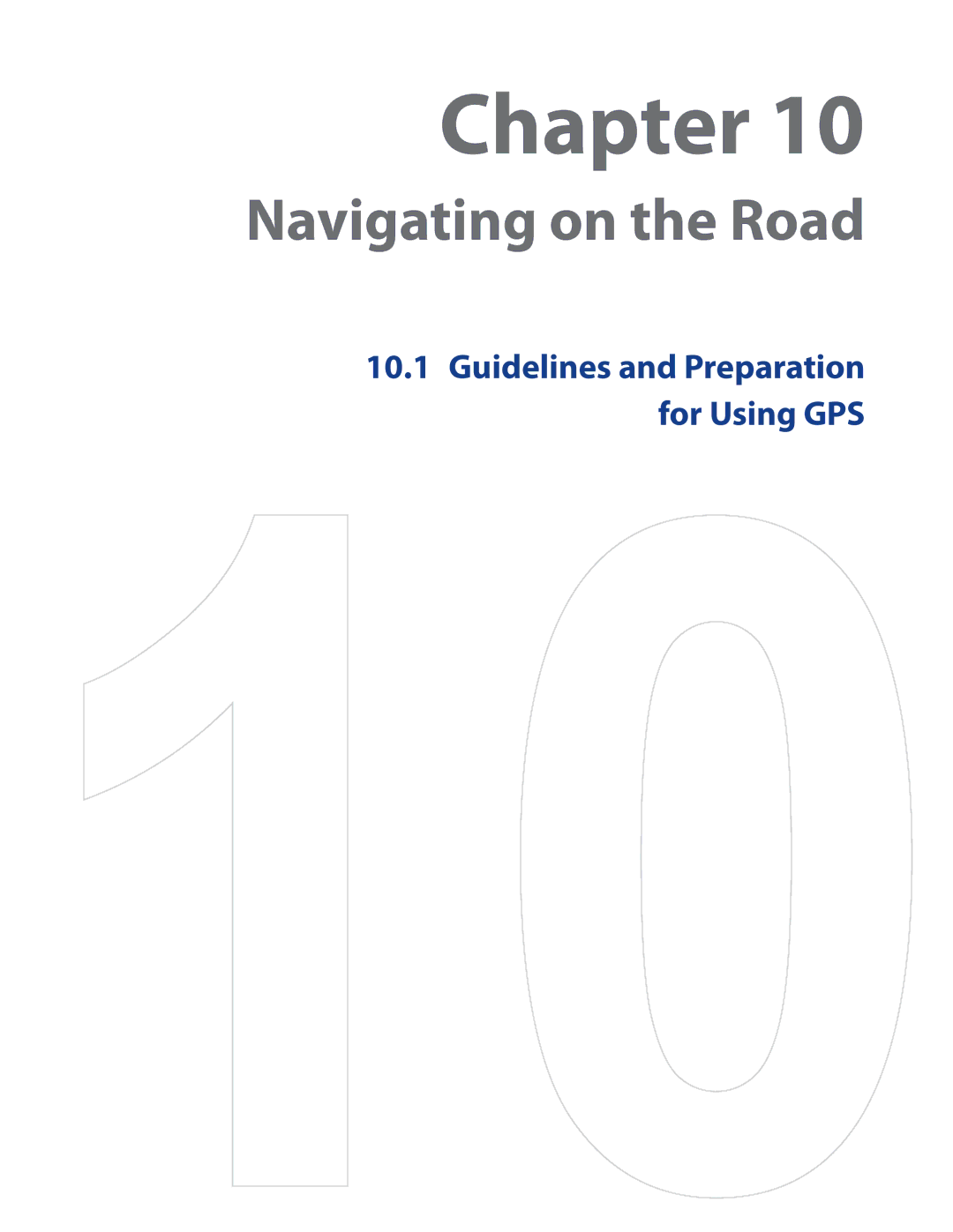 HTC RAPH500 user manual Navigating on the Road 