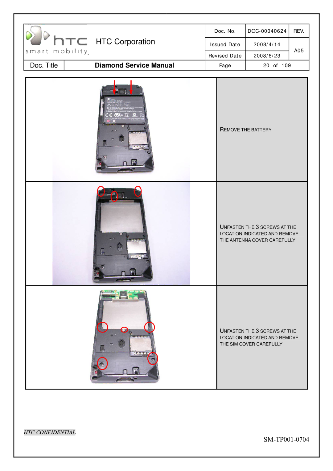 HTC Rev. A05 service manual HTC Corporation 