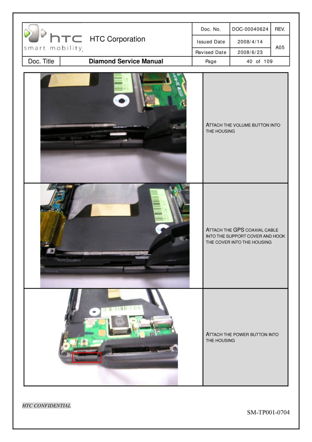 HTC Rev. A05 service manual HTC Corporation 