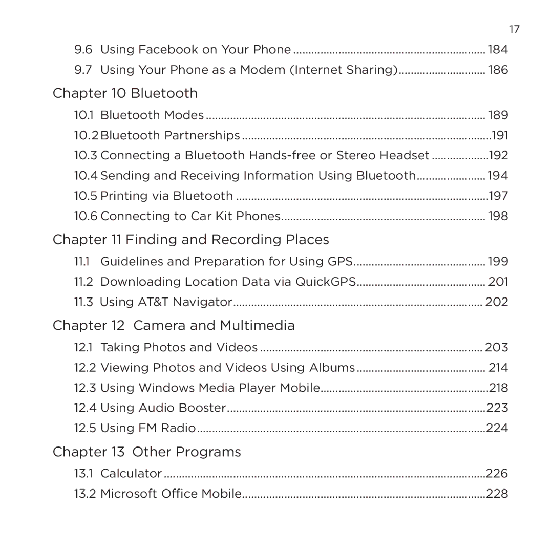 HTC NMRHOD00 user manual Bluetooth 