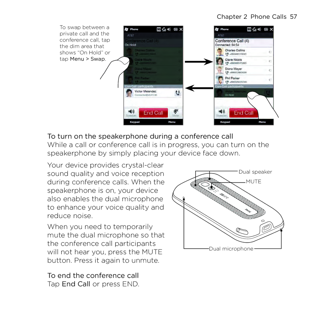 HTC NMRHOD00 user manual Mute 