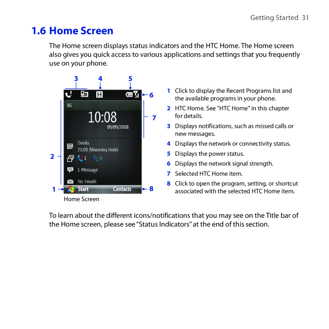 HTC ROSE100 user manual New messages 