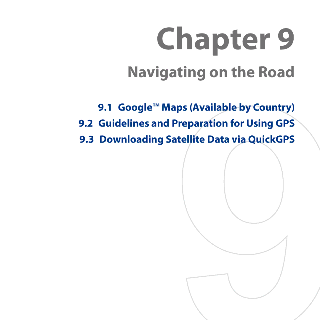 HTC S743, ROSE130 user manual Navigating on the Road 