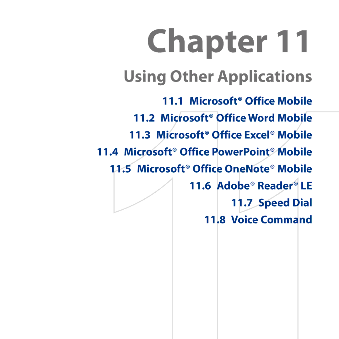 HTC S743, ROSE130 user manual Using Other Applications 